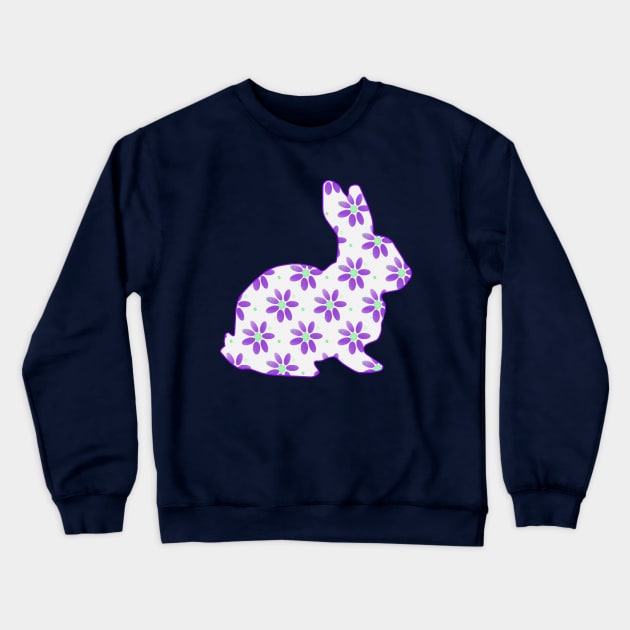 EASTER Bunny Rabbit  - Cute Easter Bunny Art Crewneck Sweatshirt by SartorisArt1